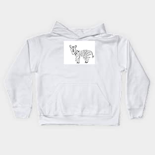 Ribbon Zebra Kids Hoodie